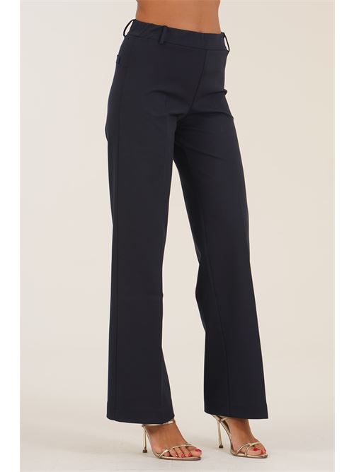 Pantalone in punto milano elastico Elmas Phil | 011253BLU